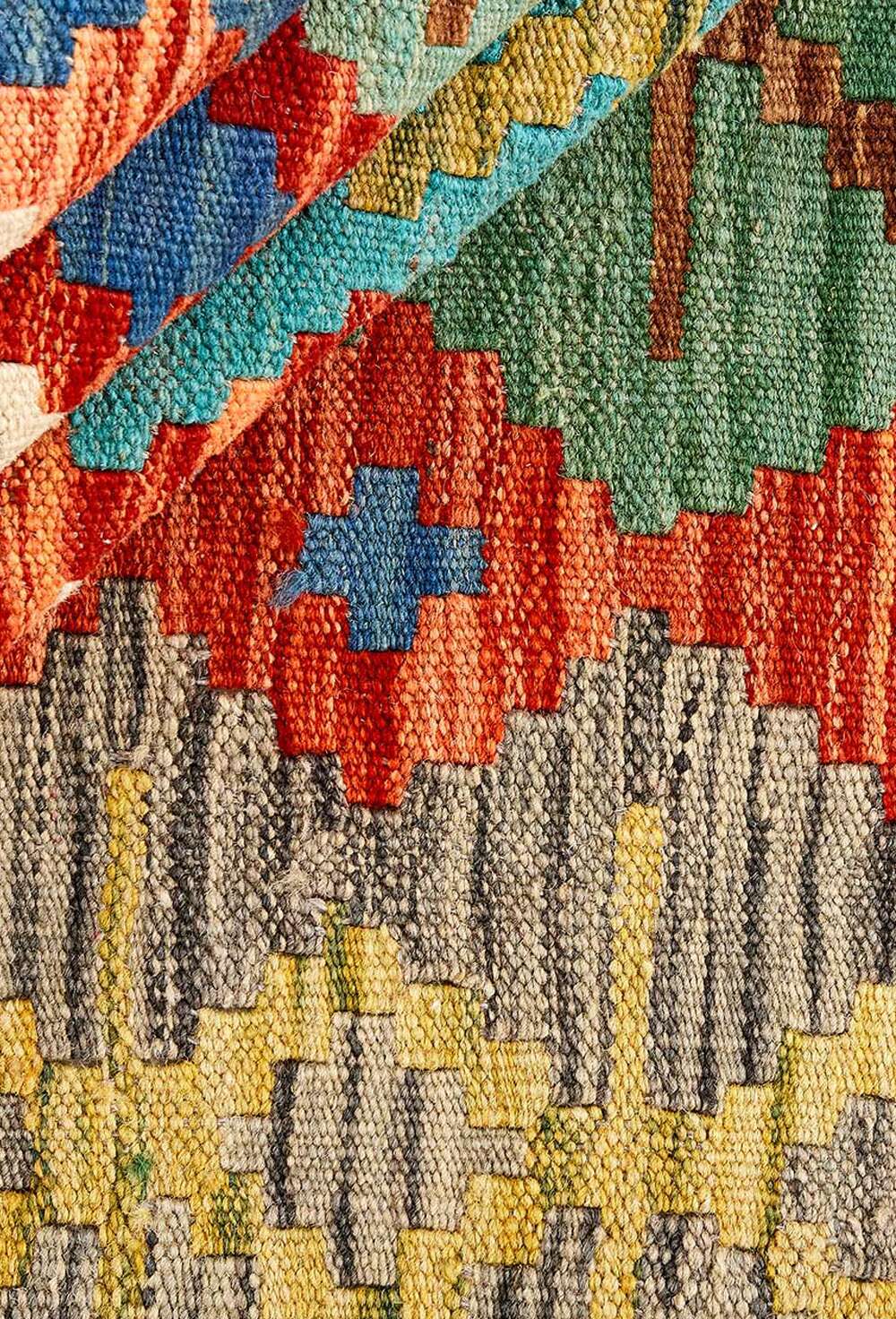 Afghan kelim 115427 håndvevd teppe