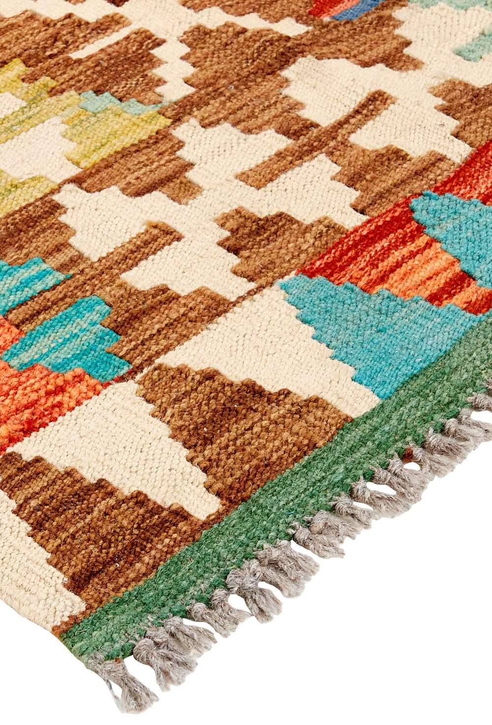 Afghan kelim 115427 håndvevd teppe