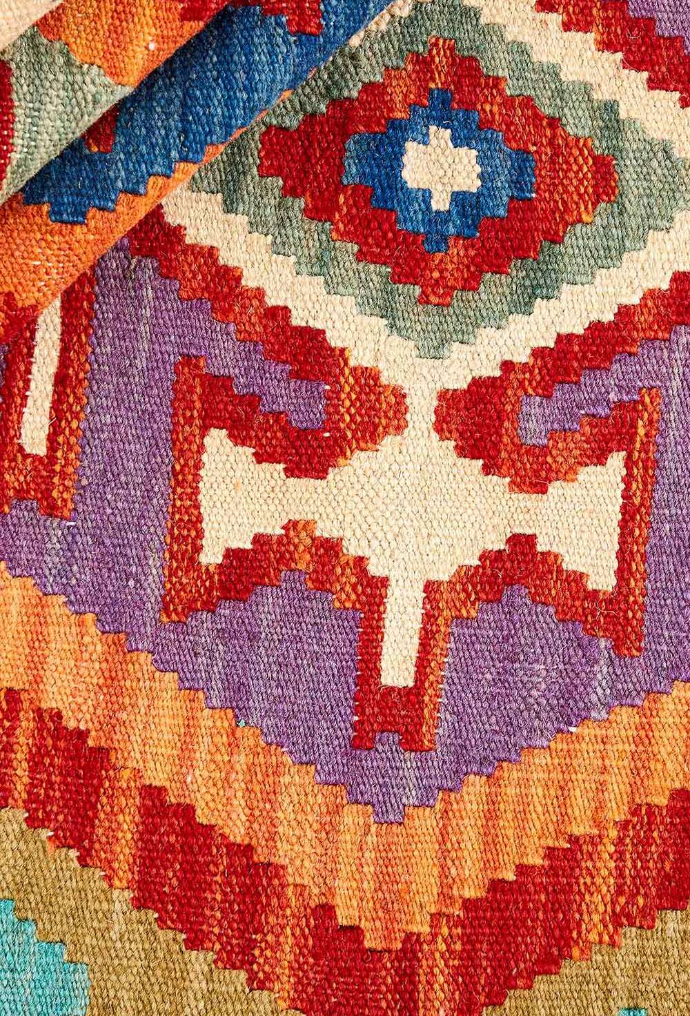 Afghan kelim 115359 håndvevd teppe