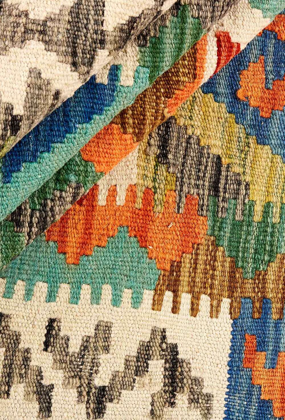 Afghan kelim 115356 håndvevd teppe