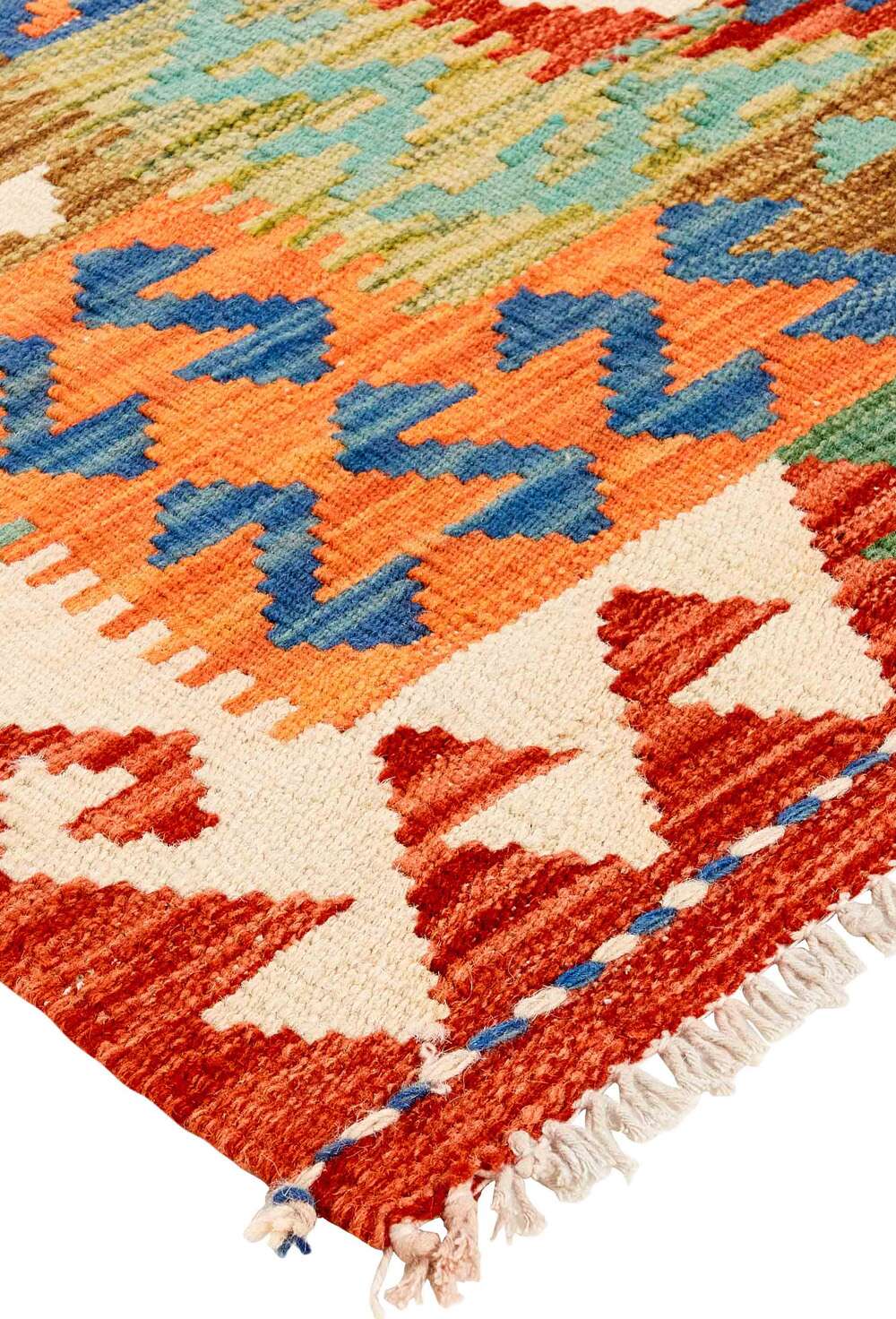 Afghan kelim 115356 håndvevd teppe