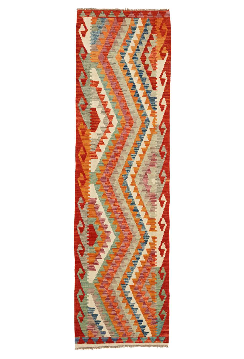 Afghan kelim 4023 håndvevd teppe