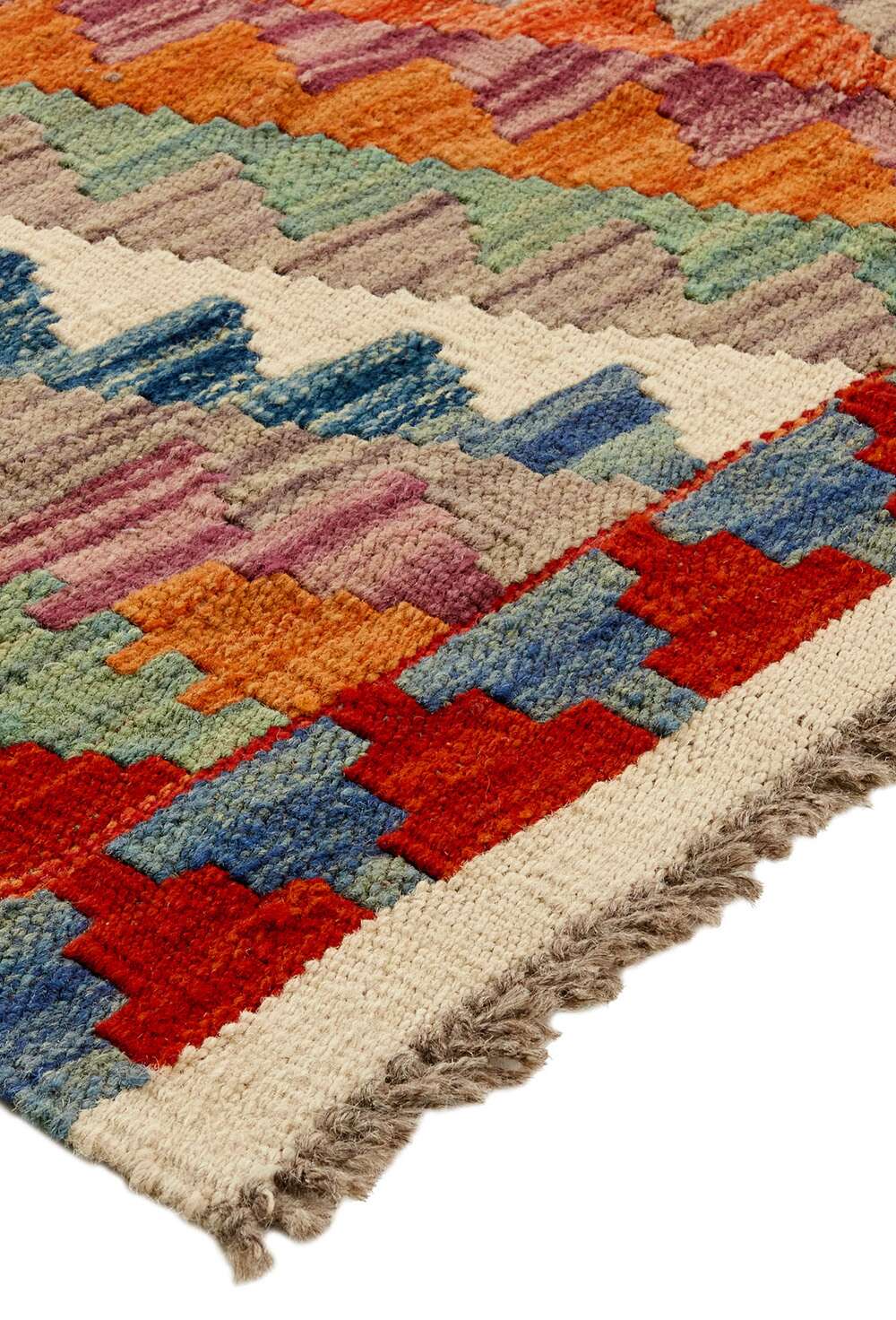 Afghan kelim 4023 håndvevd teppe