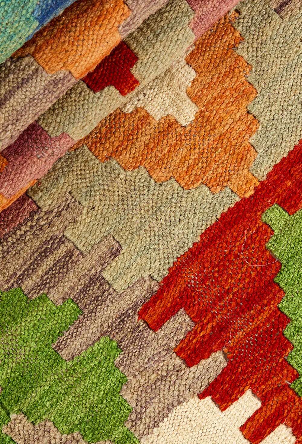 Afghan kelim 4024 håndvevd teppe