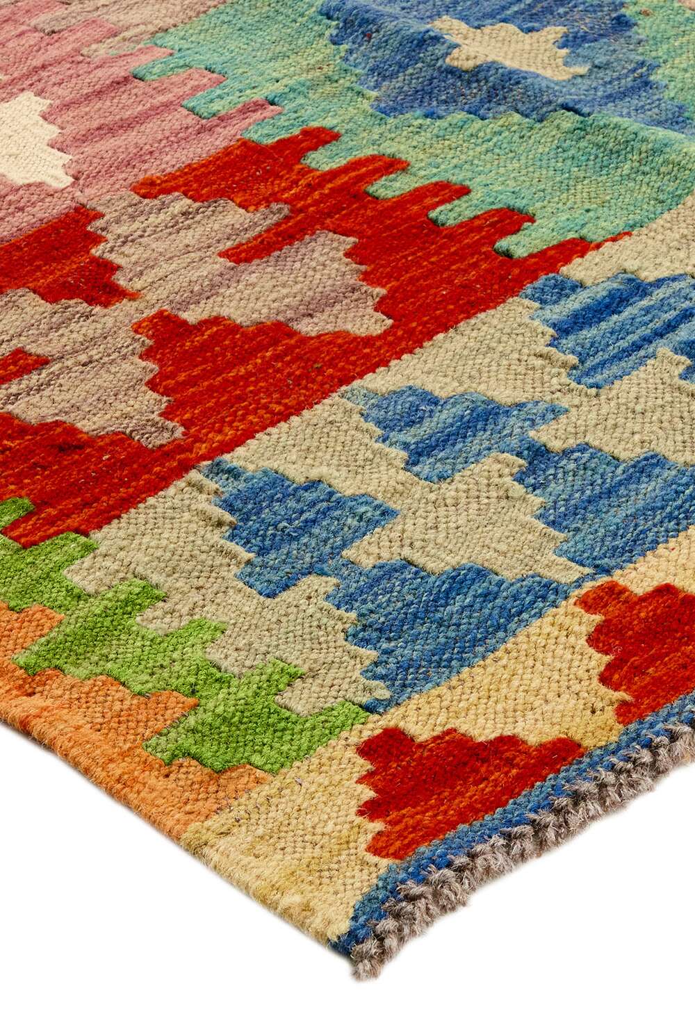 Afghan kelim 4024 håndvevd teppe