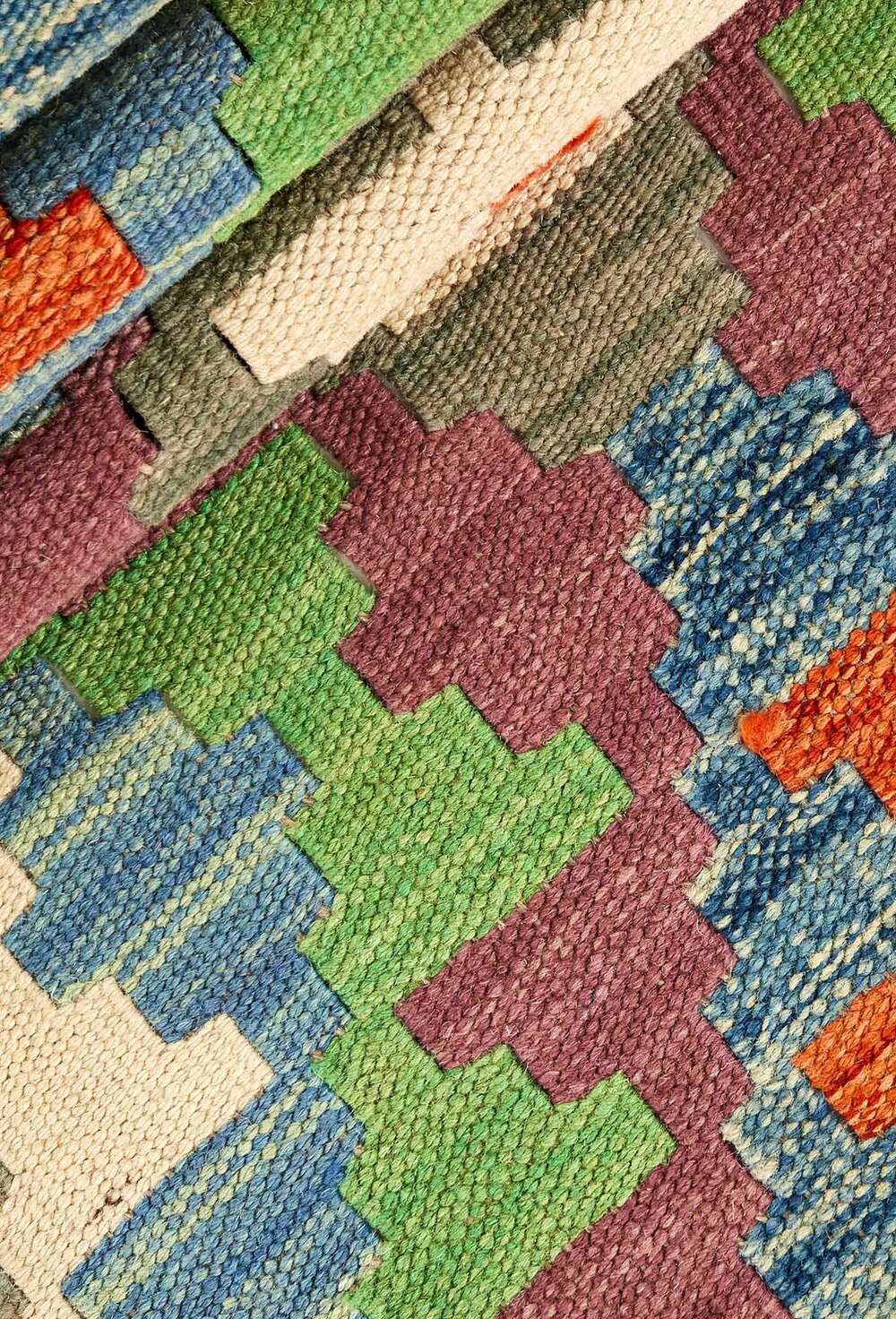 Afghan kelim 4033 håndvevd teppe