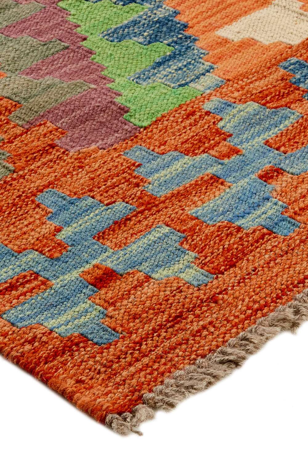 Afghan kelim 4033 håndvevd teppe