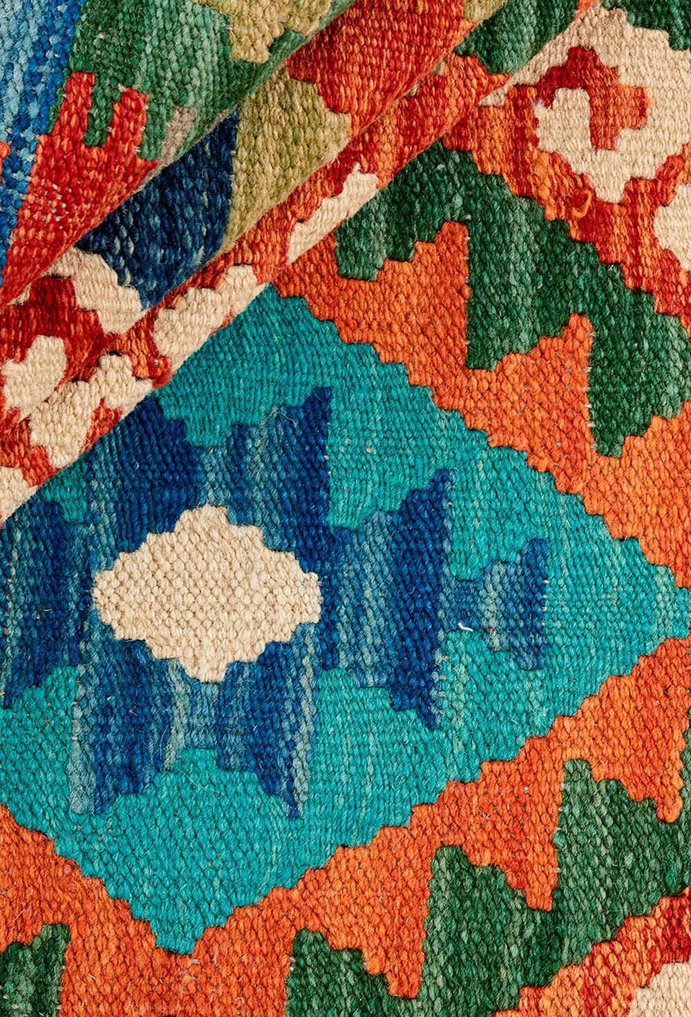 Afghan kelim 115895 håndvevd teppe