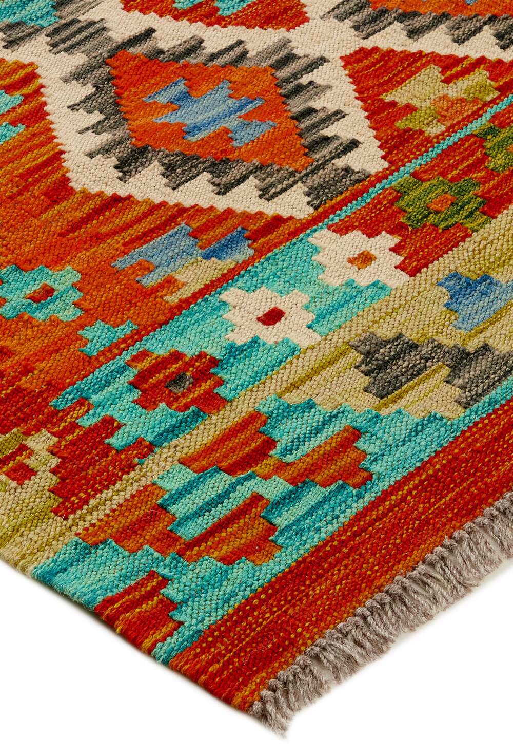 Afghan kelim 33 håndvevd teppe