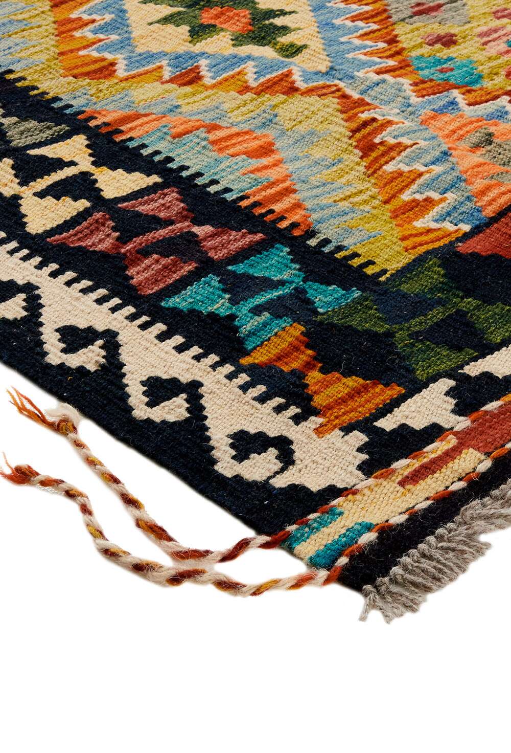 Afghan kelim 328812 håndvevd teppe