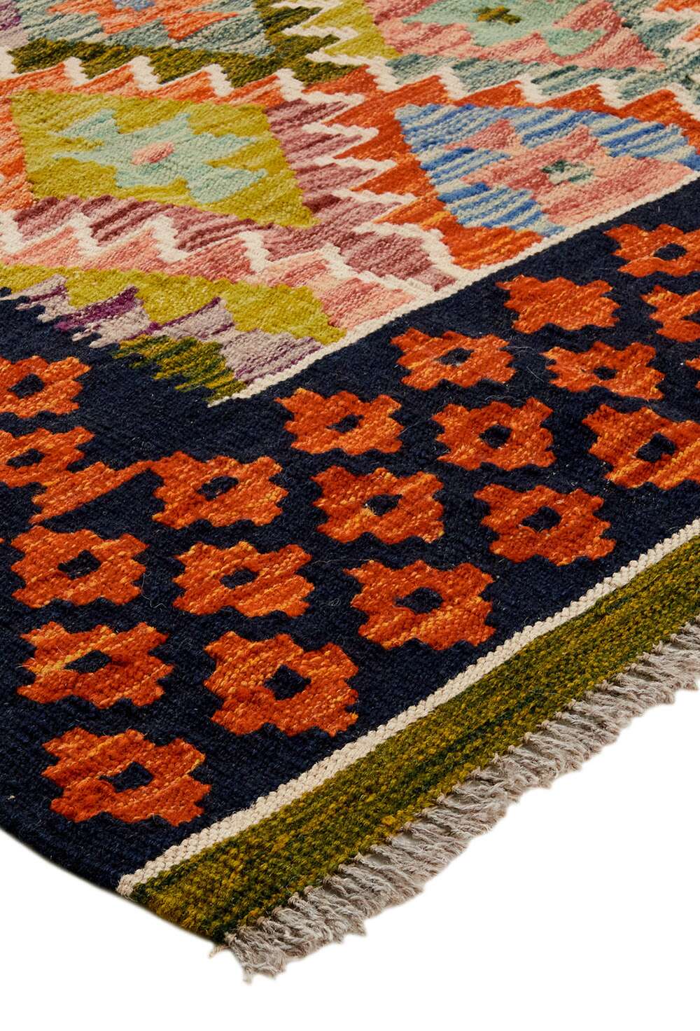 Afghan kelim 329183 håndvevd teppe