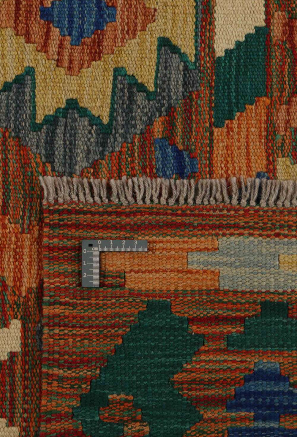 Afghan kelim 371103 håndvevd teppe