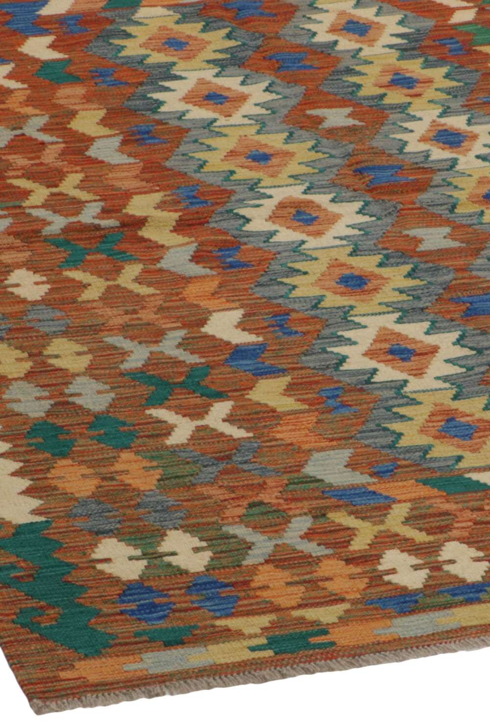 Afghan kelim 371103 håndvevd teppe