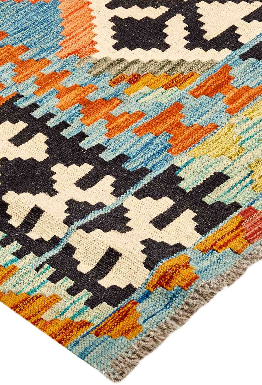 Afghan kelim 402620 håndvevd teppe