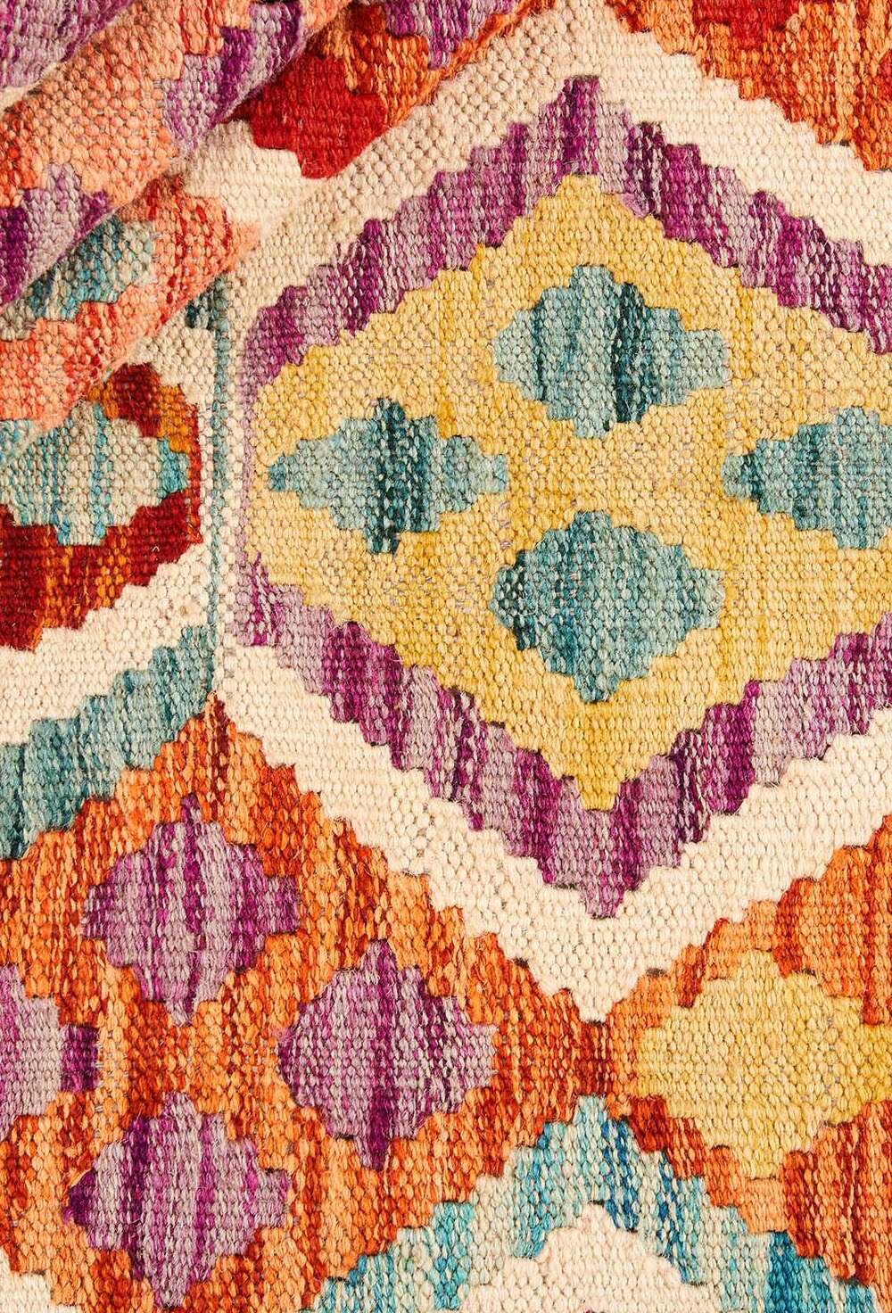 Afghan kelim 402624 håndvevd teppe