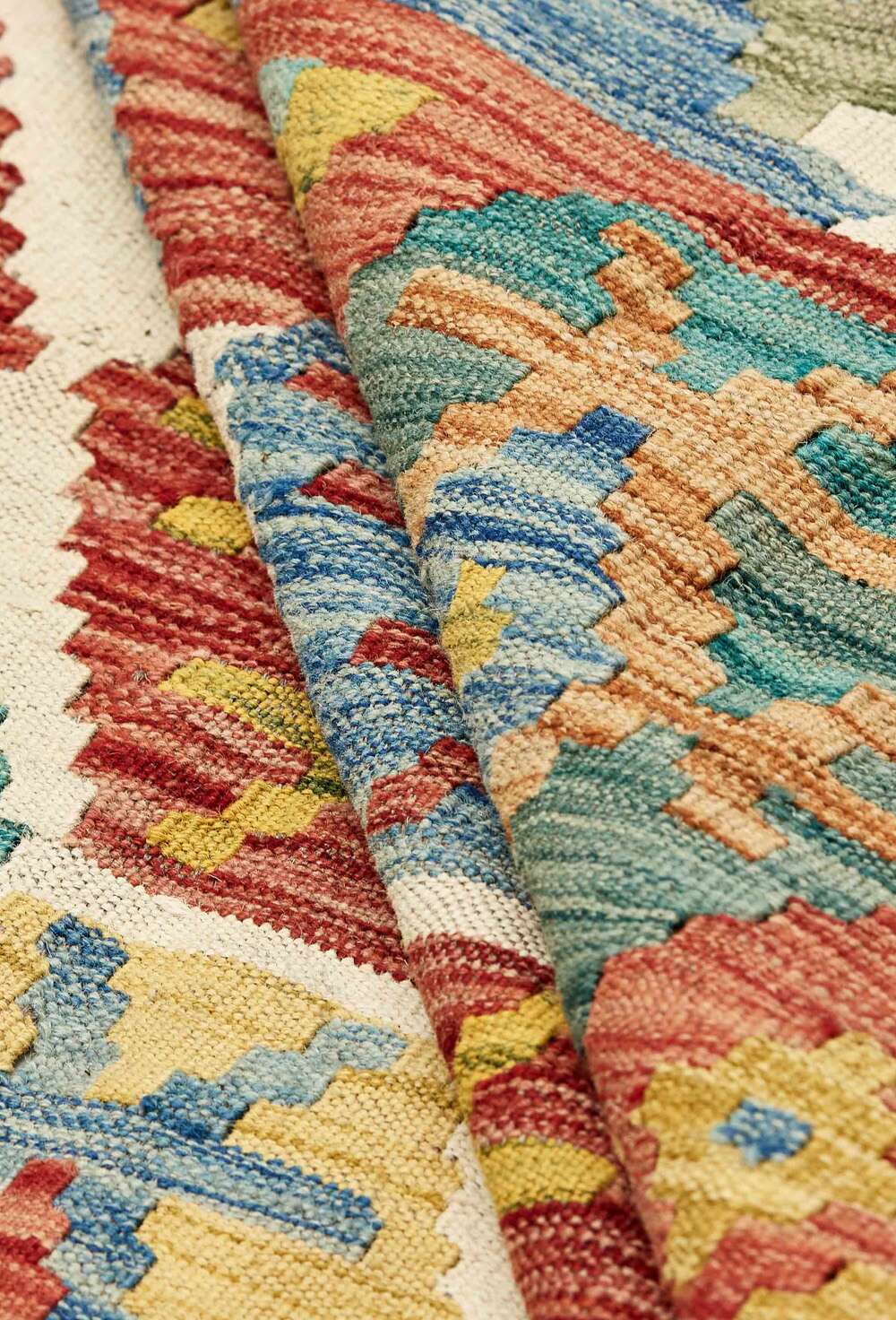 Afghan kelim 402636 håndvevd teppe