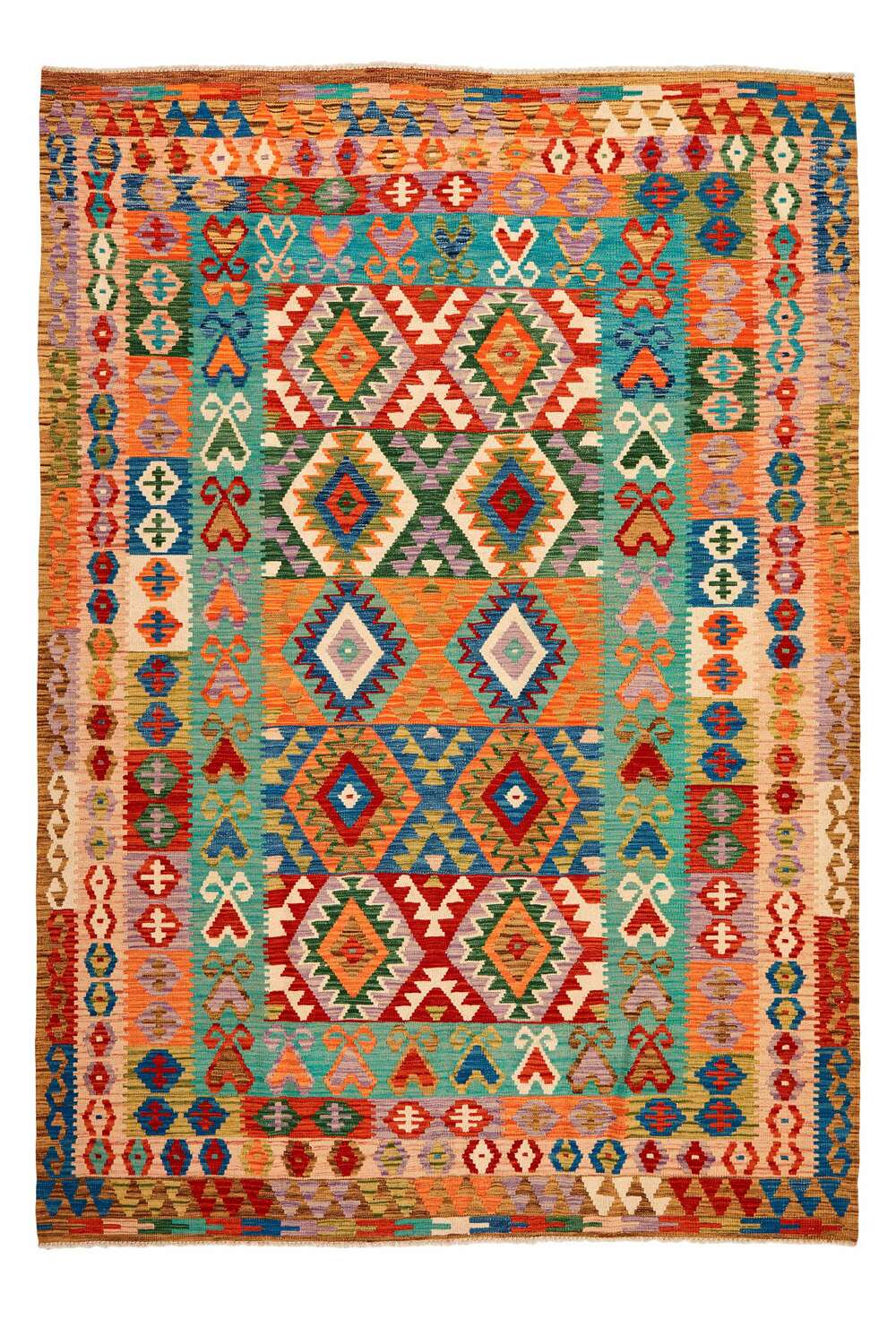 Afghan kelim 115888 håndvevd teppe