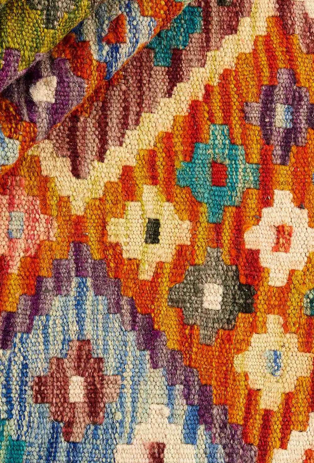 Afghan kelim 315 håndvevd teppe