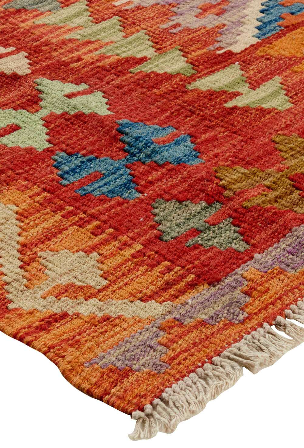 Afghan kelim 4049 håndvevd teppe