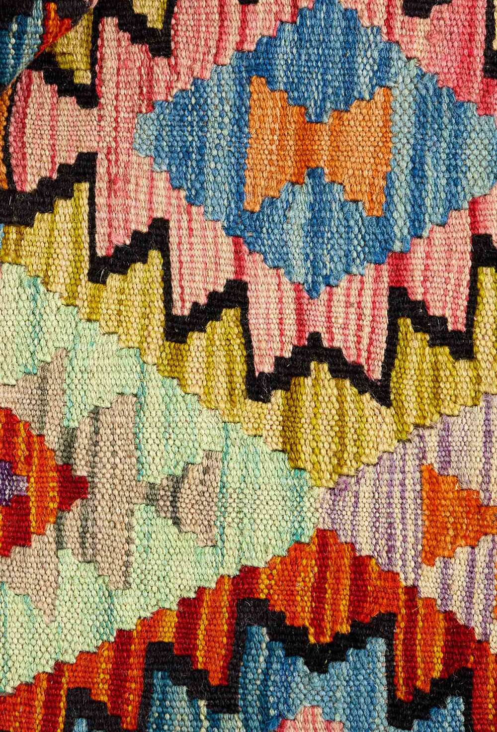 Afghan kelim 323414 håndvevd teppe