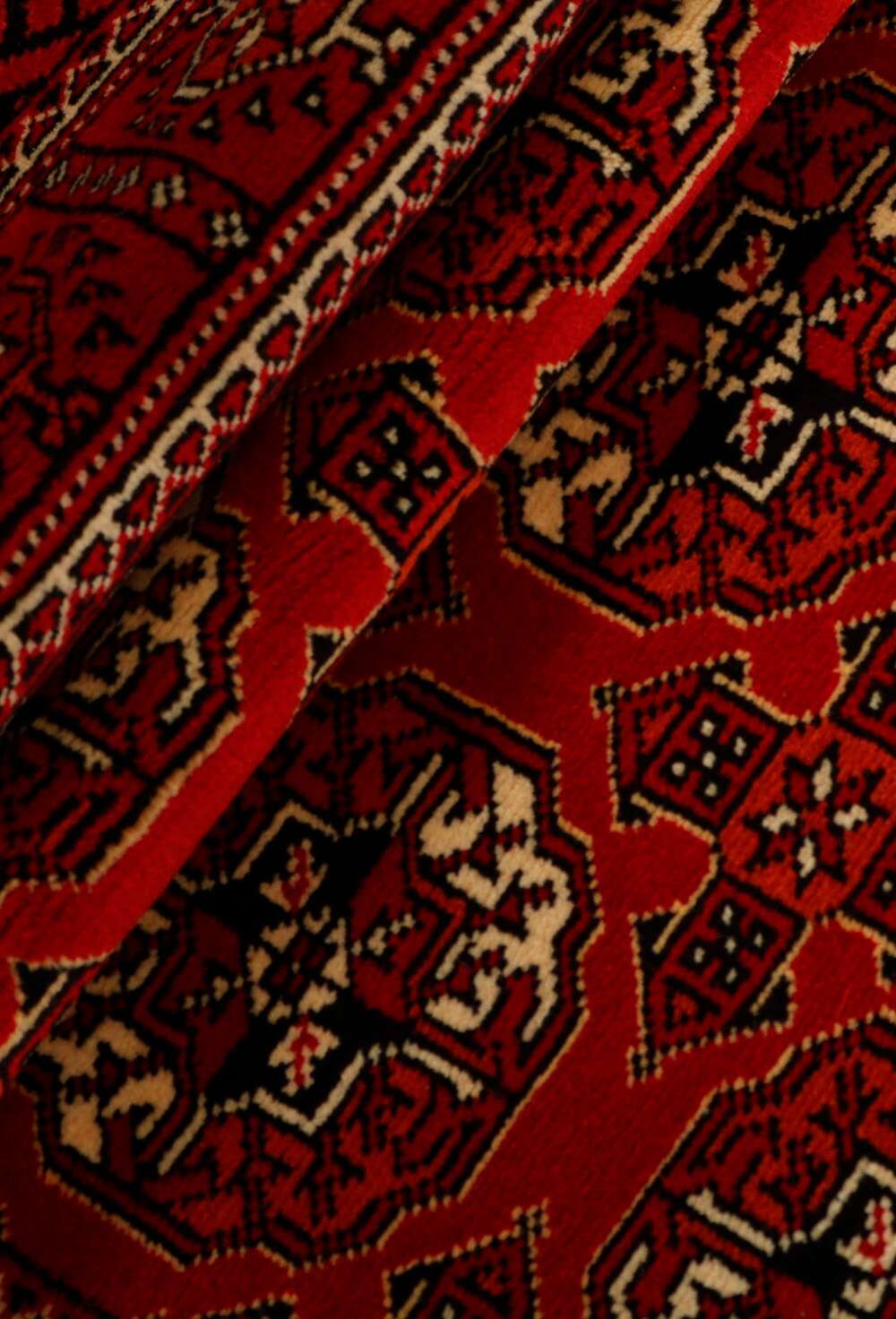 Torkaman 498942 håndknyttet teppe