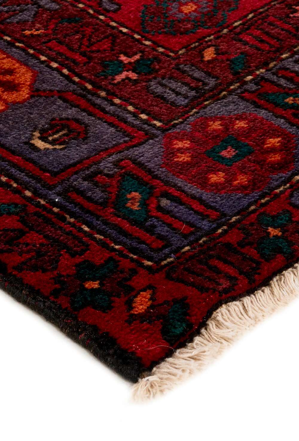 Kamseh 521452 håndknyttet teppe