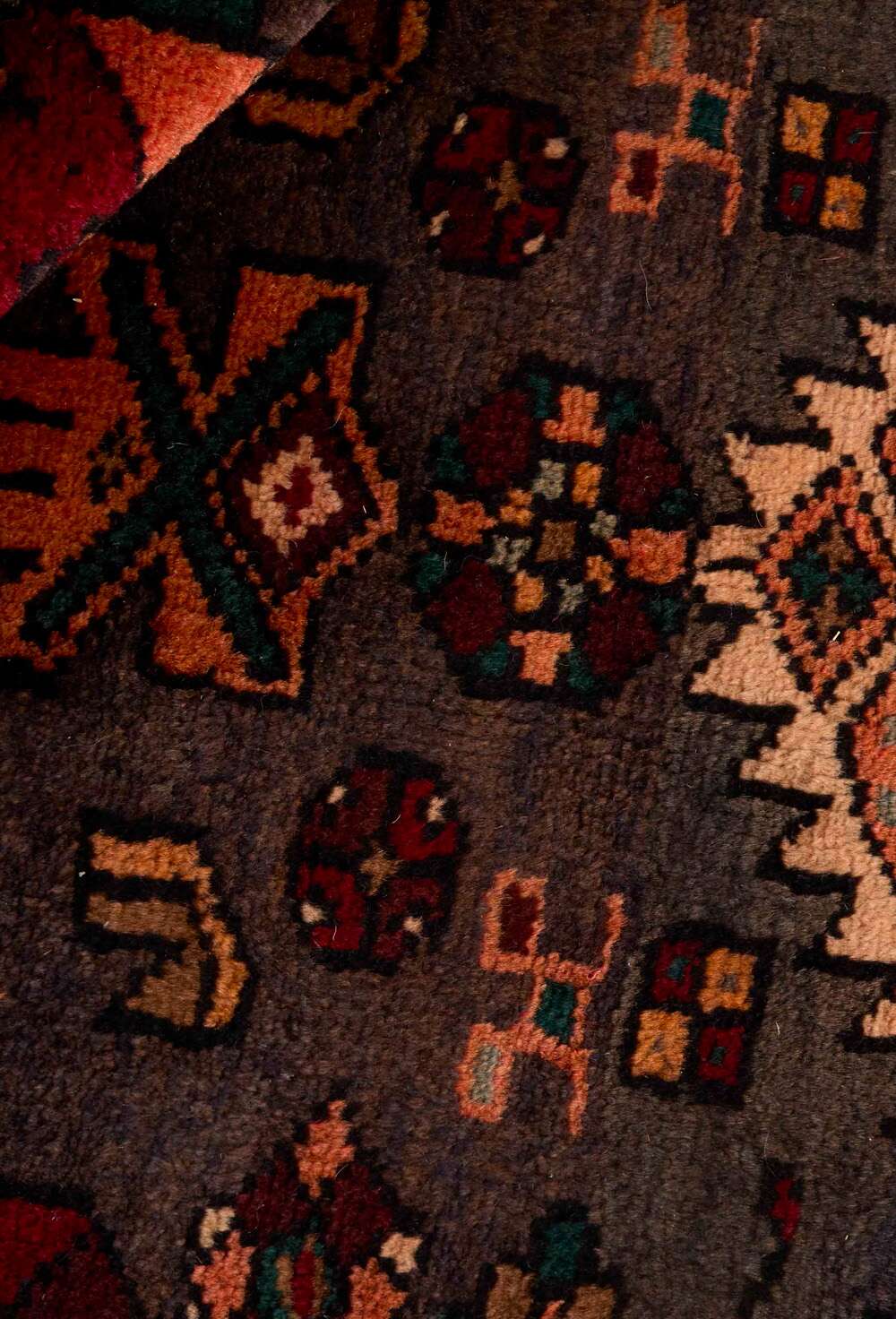 Kamseh 516752 håndknyttet teppe