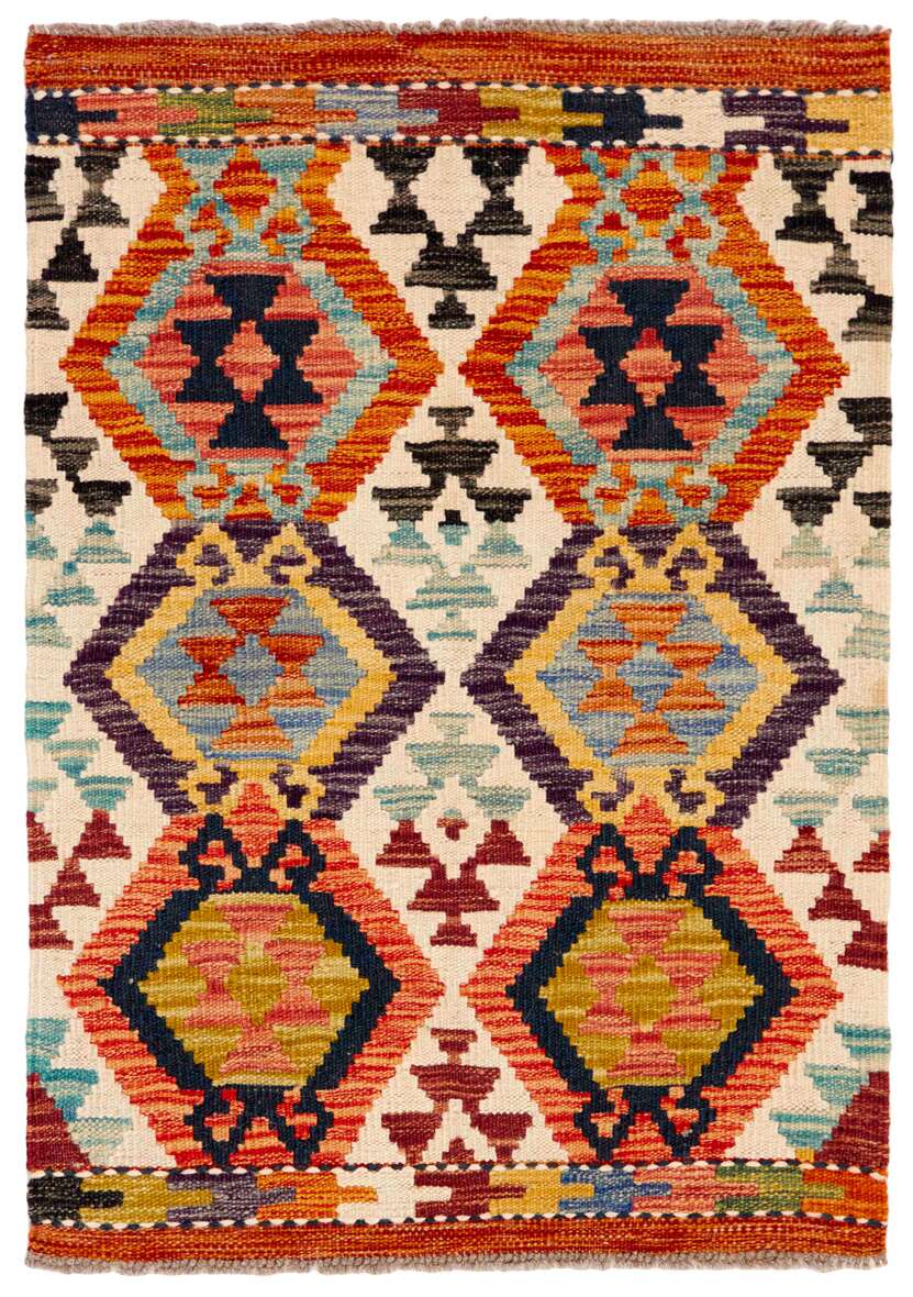 Afghan Kelim 347060 håndvevd teppe