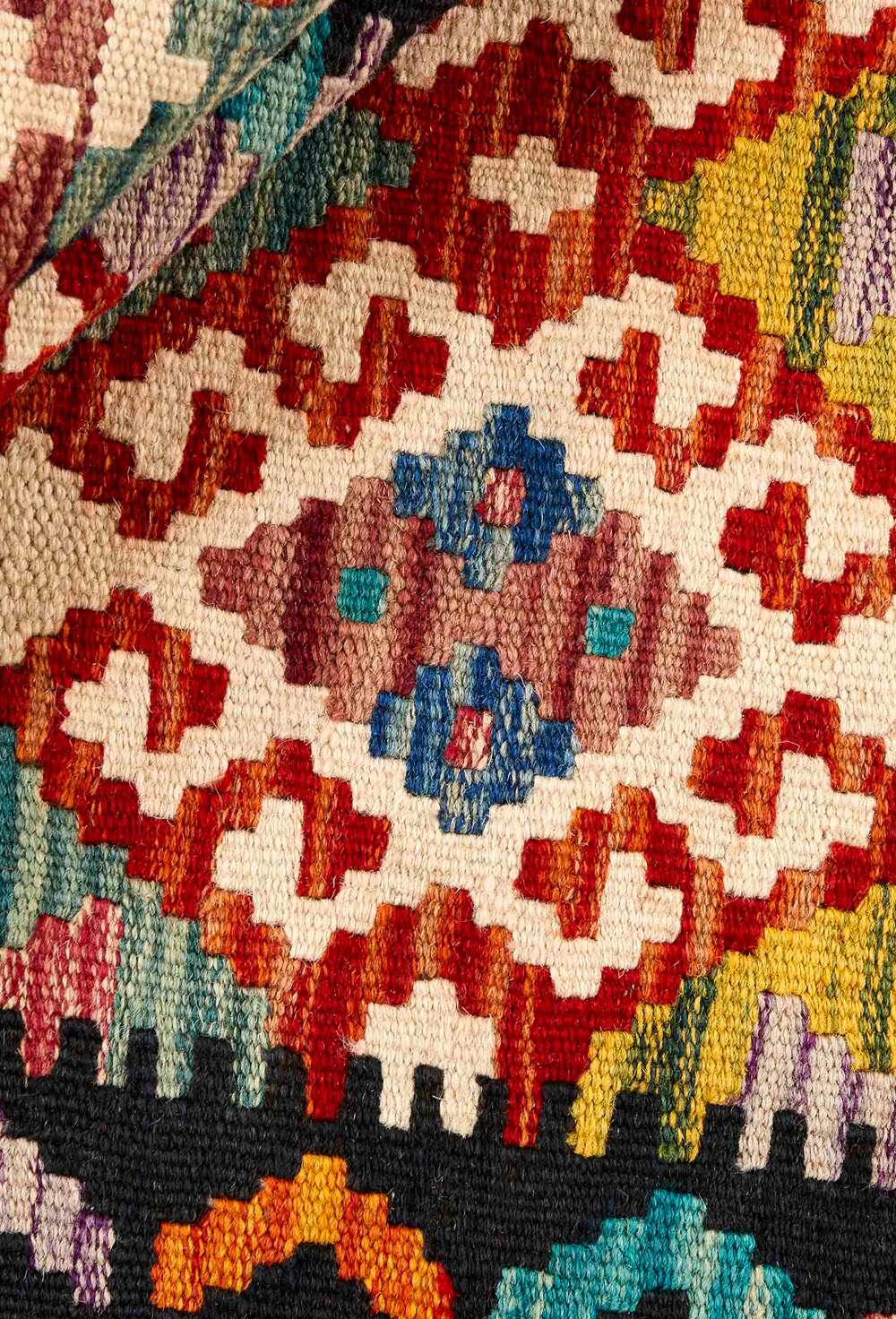 Afghan Kelim 333182 håndvevd teppe