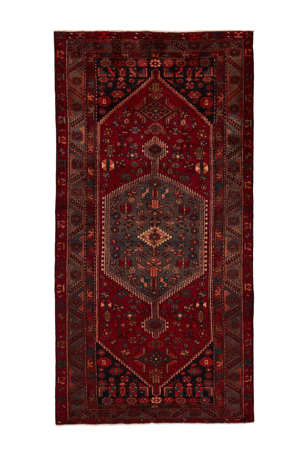 Kamseh 521452 håndknyttet teppe