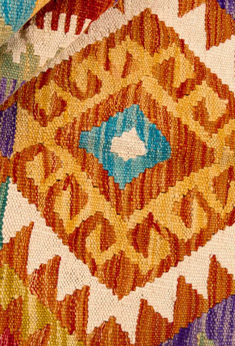 Afghan Kelim 341972 håndvevd teppe