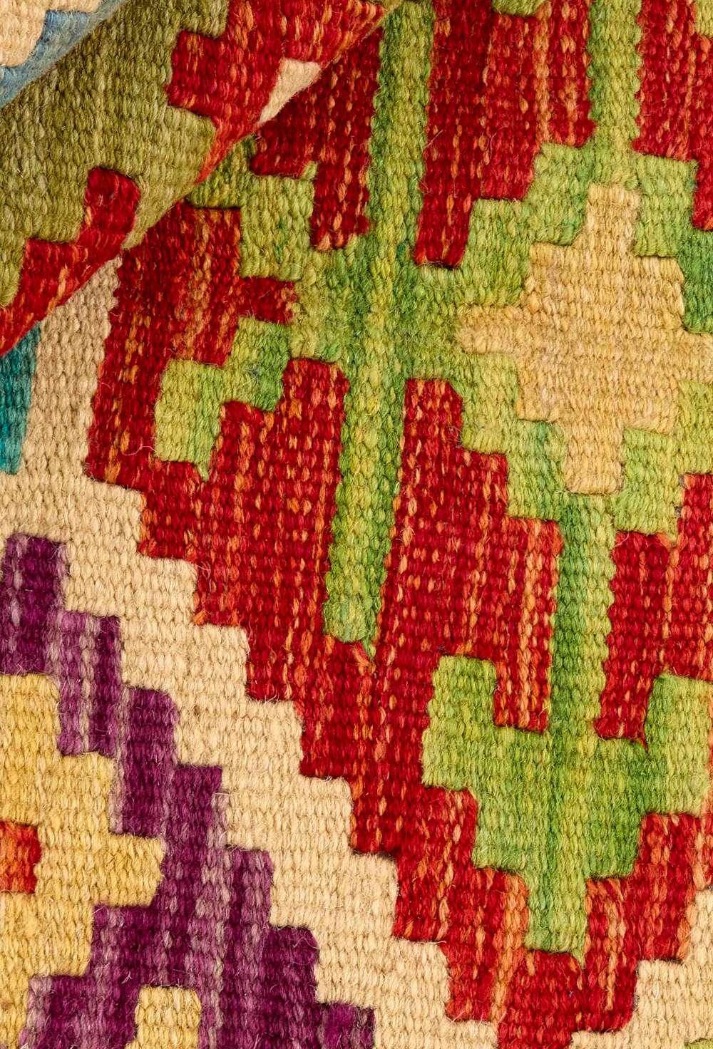 Afghan Kelim 341976 håndvevd teppe