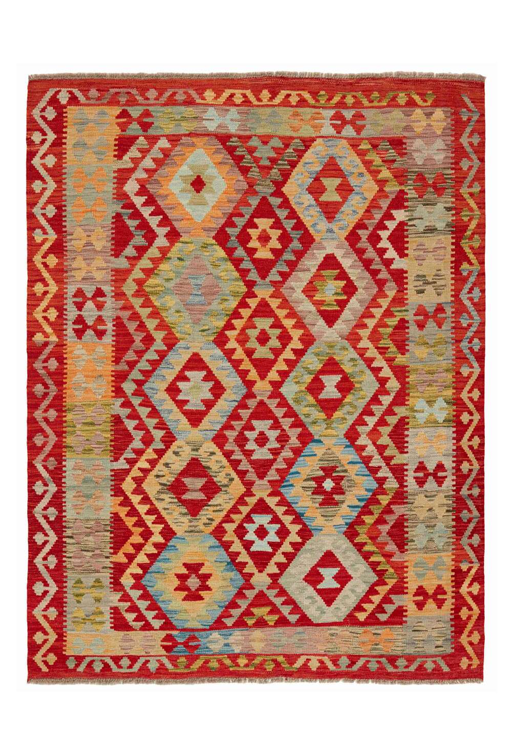 Afghan Kelim 342879 håndvevd teppe