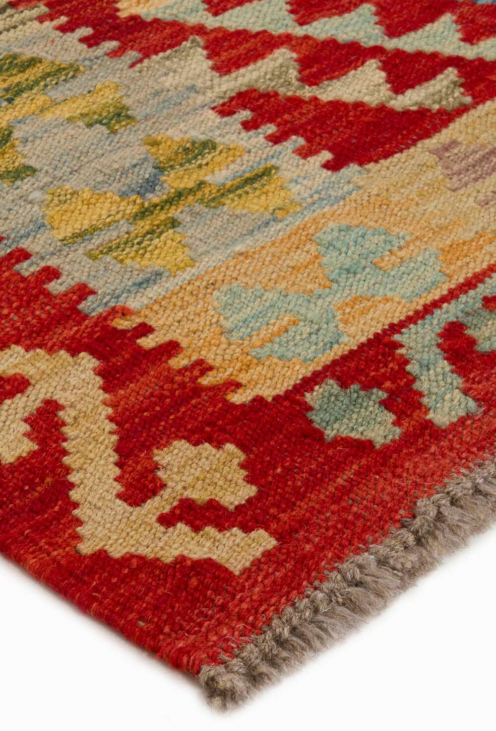 Afghan Kelim 342879 håndvevd teppe