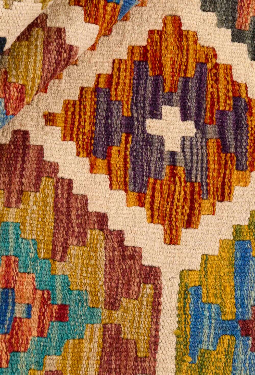 Afghan Kelim 342411 håndvevd teppe