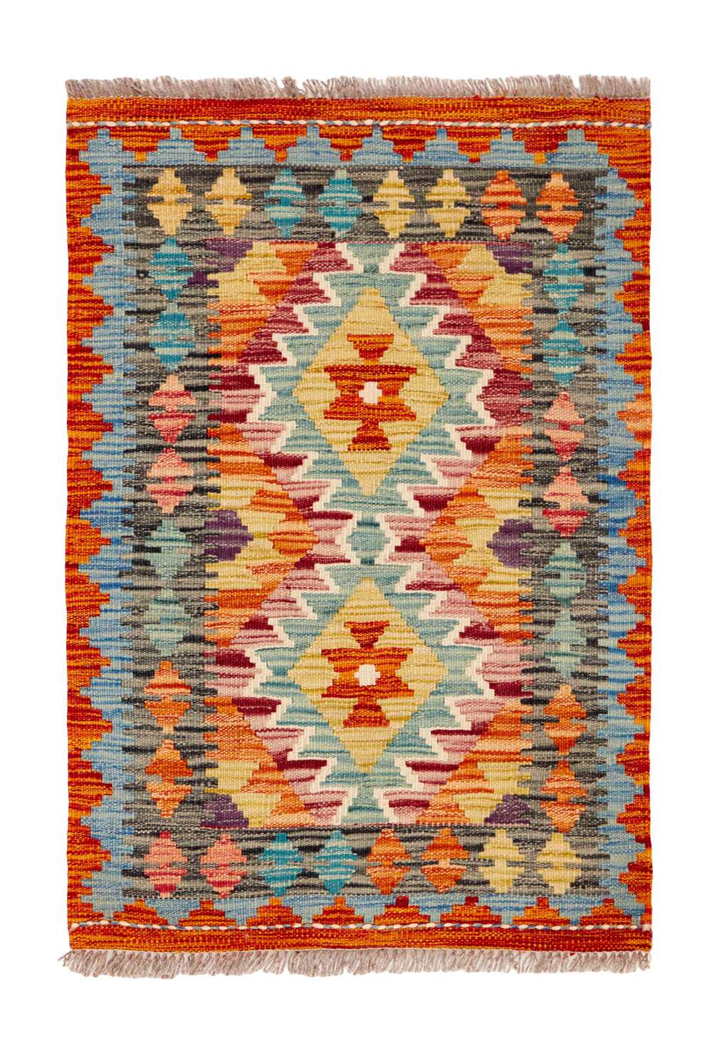 Afghan Kelim 347071 håndvevd teppe