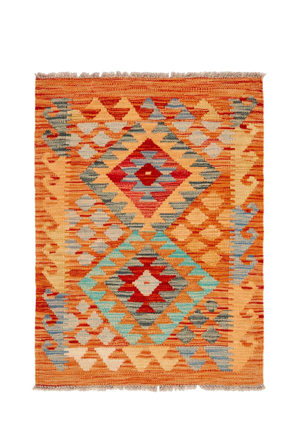 Afghan Kelim 393749 håndvevd teppe