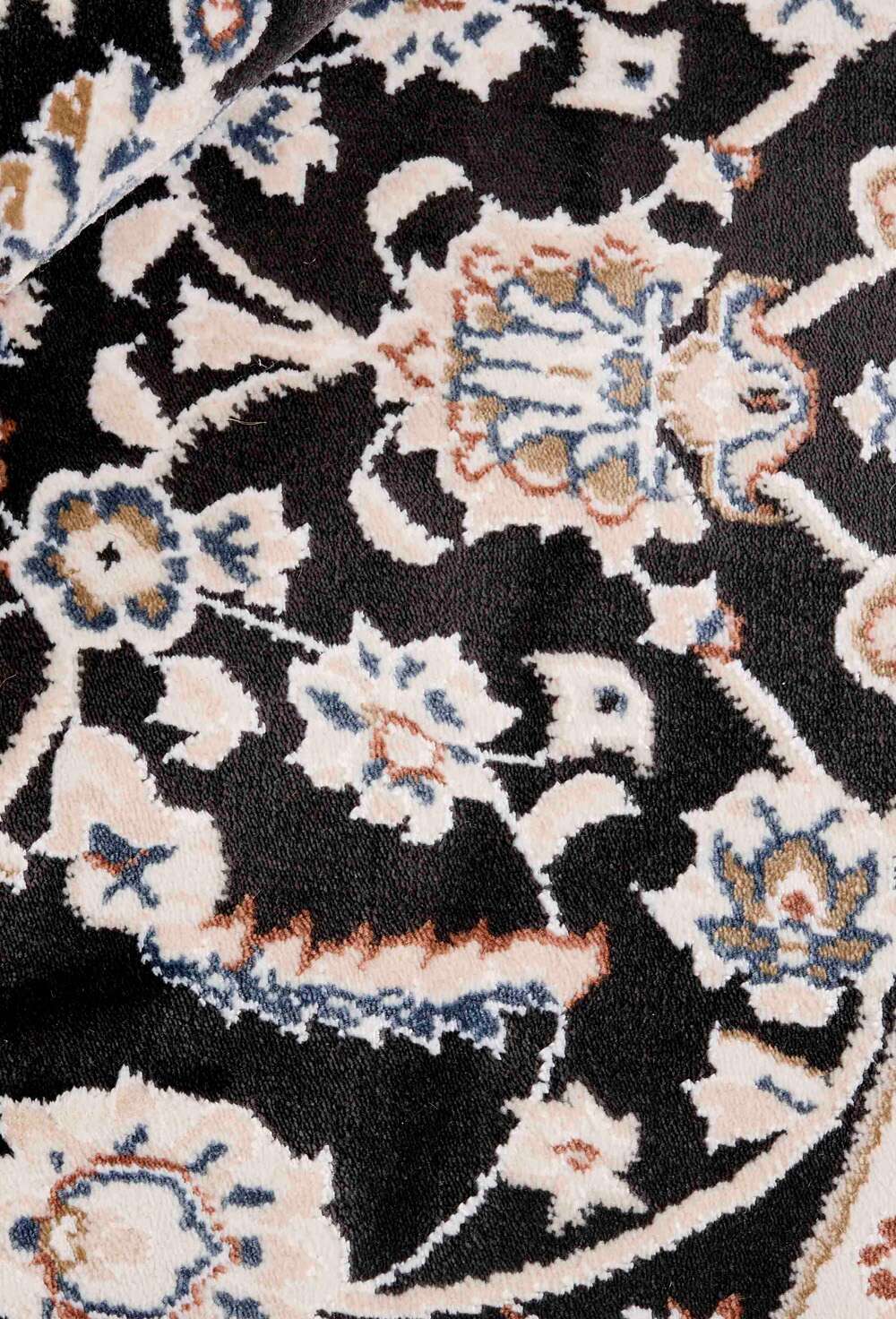 Everyday Nain Dark Blue White 42 rund gulvteppe