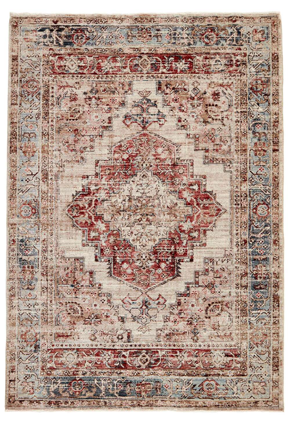 Everyday Antique Blue Red gulvteppe