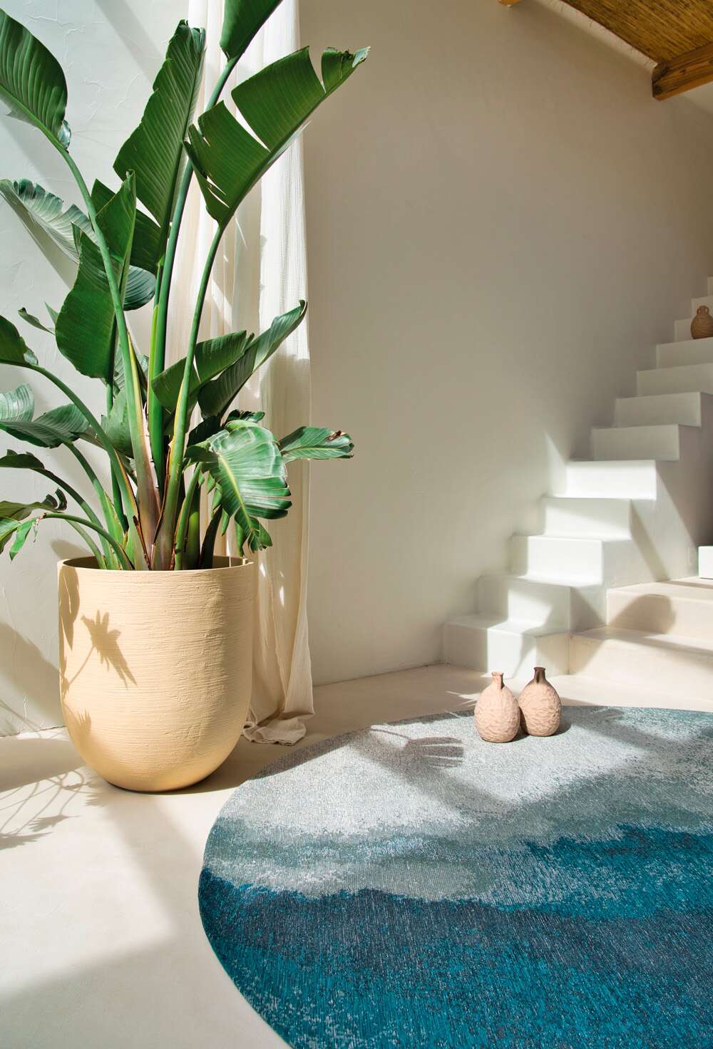 Meditation Lagoon 9332 rund Inkjet gulvteppe