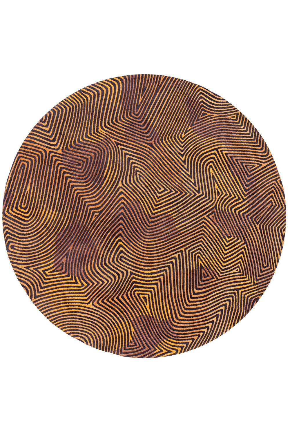 Coral 9227 rund Black Gold gulvteppe