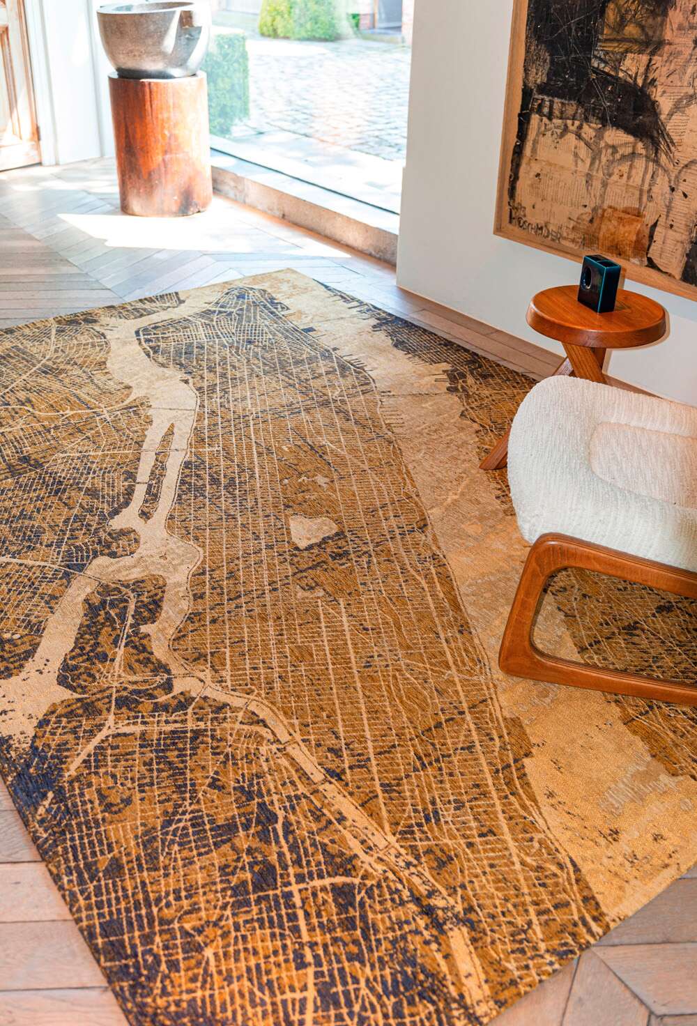 Cities New York 9315 Gatsby Gold gulvteppe