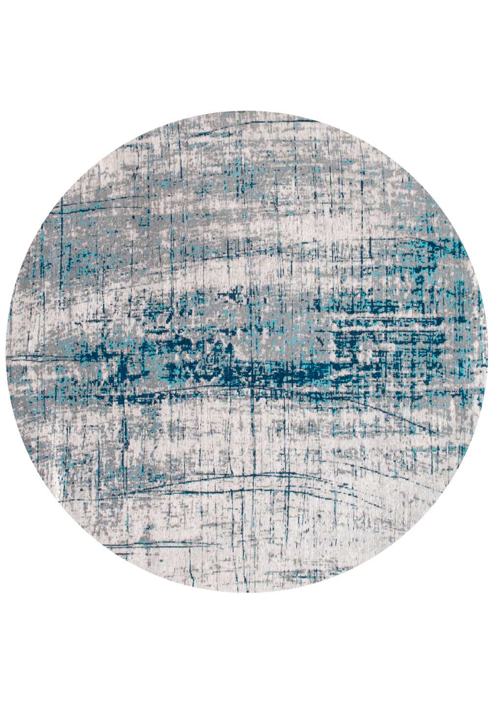 Mad Men 8421 rund Bronx Azurite gulvteppe