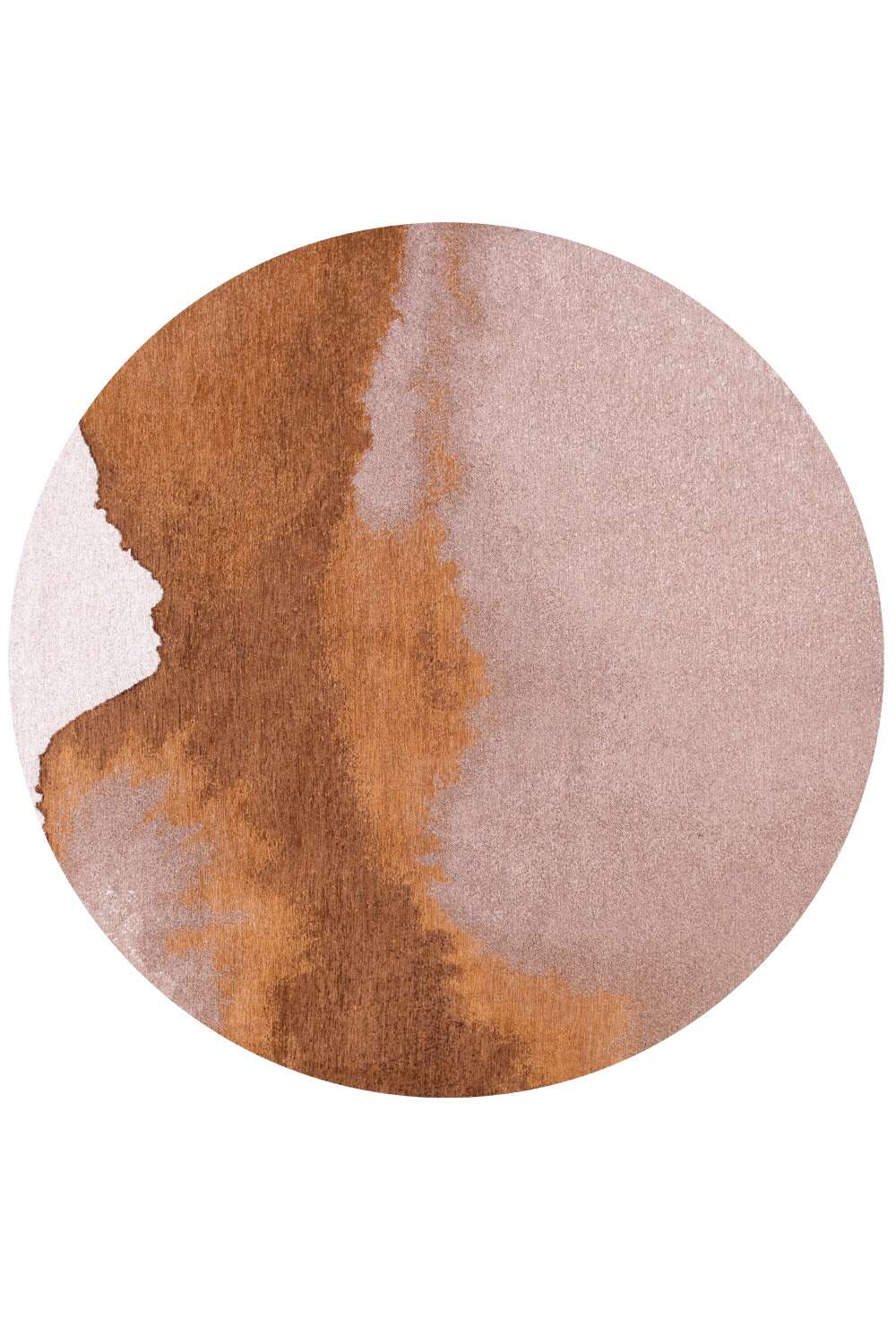 Meditation Lagoon 9326 rund Chestnut gulvteppe