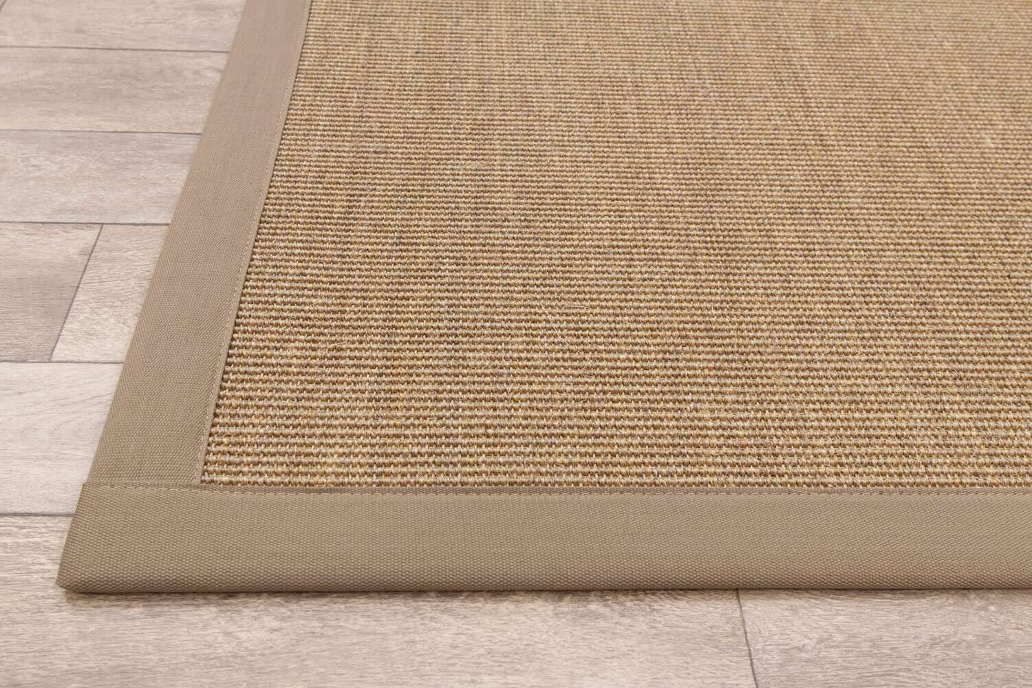 Sisal Nature Rib 30 K19 kantet gulvteppe