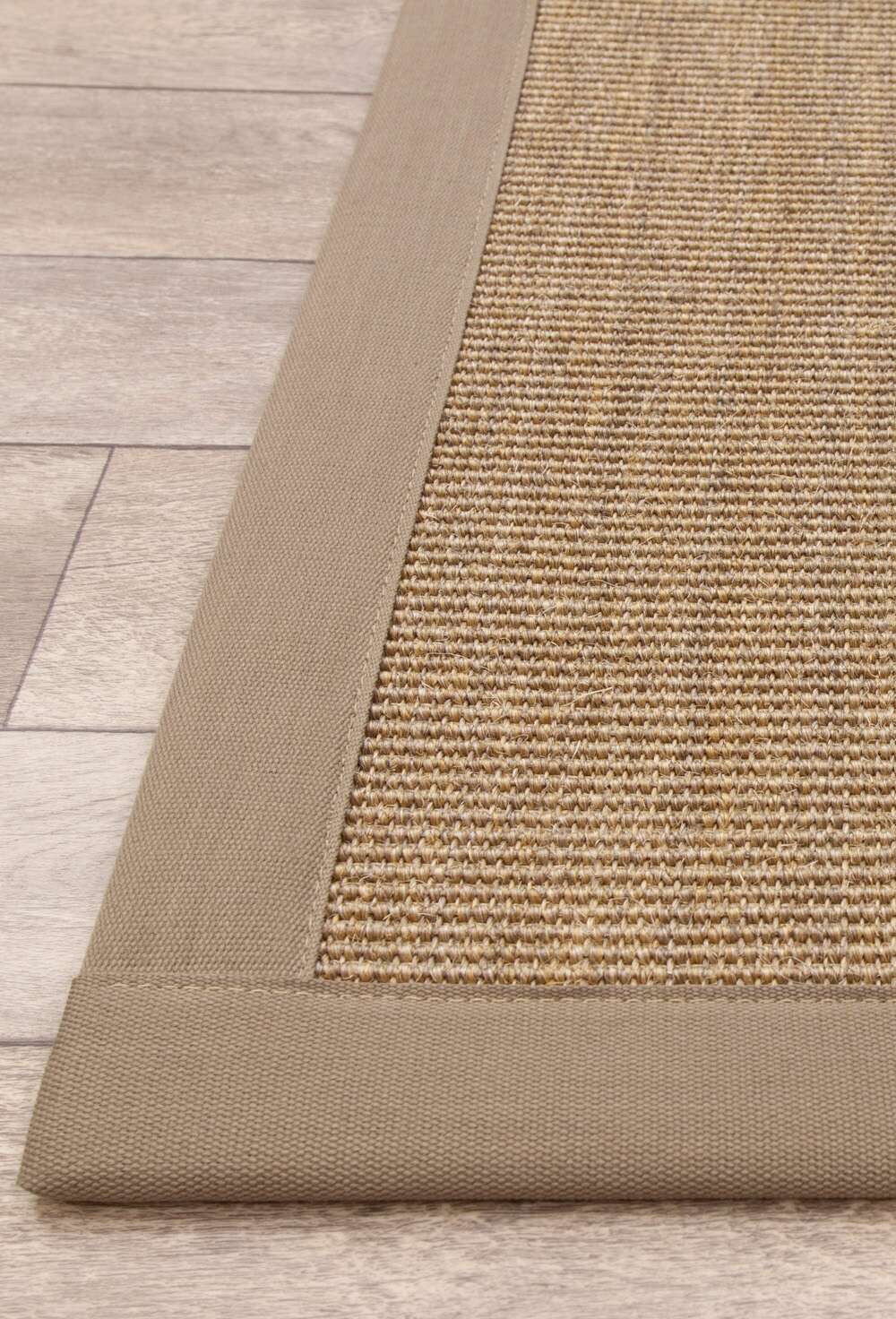 Sisal Nature Rib 30 K19 kantet gulvteppe