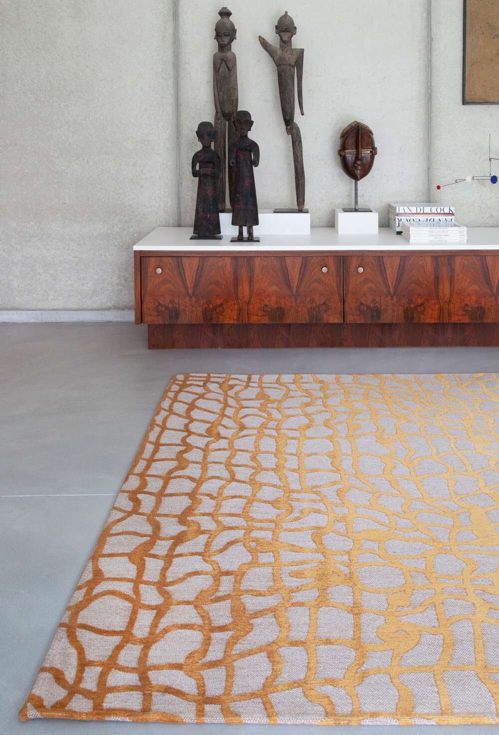 Mad Men 9205 Yellow Scarab gulvteppe