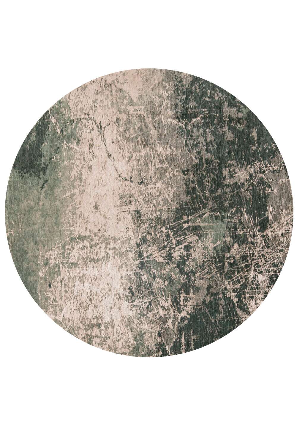Mad men 8723 rund Dark Pine gulvteppe