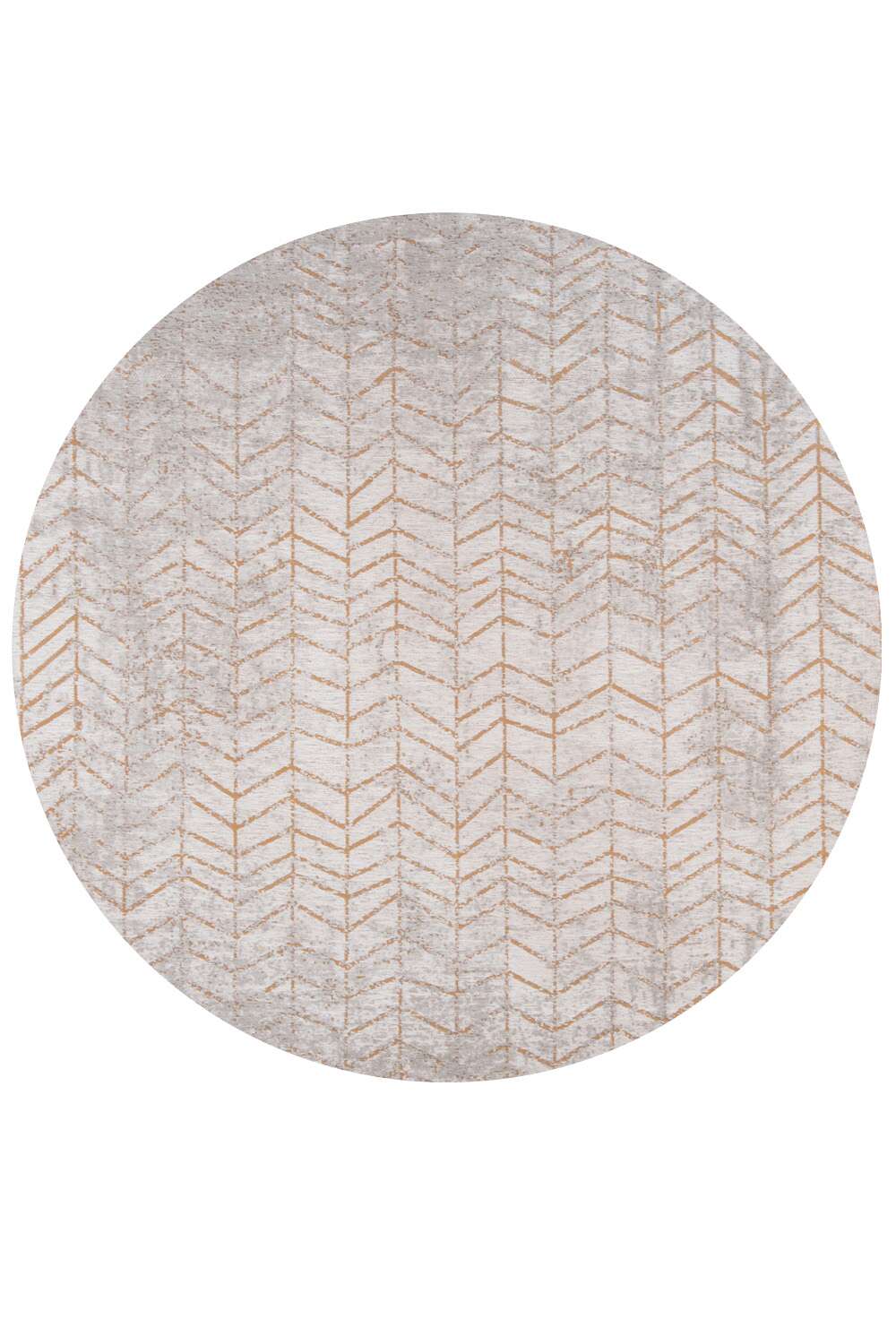 Mad Men 8928 rund Central Yellow gulvteppe