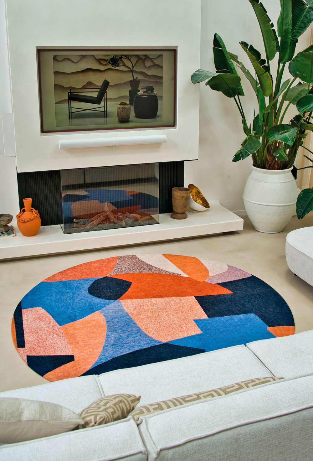 Gallery Shapes 9368 rund Carpe Diem gulvteppe